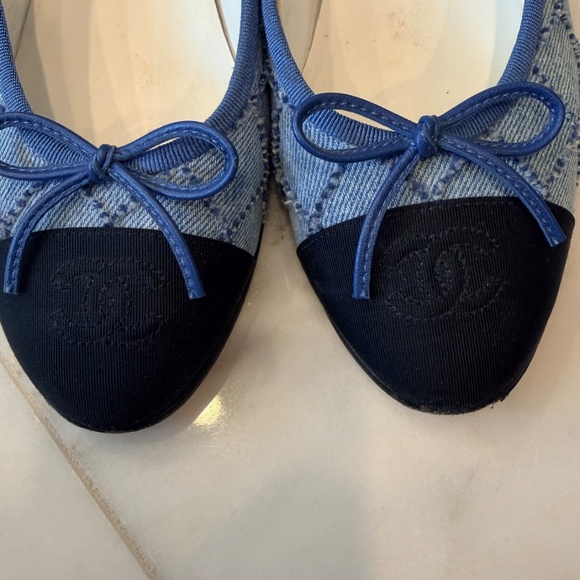 CHANEL Denim Quilted Ballet Flats 36 1/2 - Picture 5 of 10